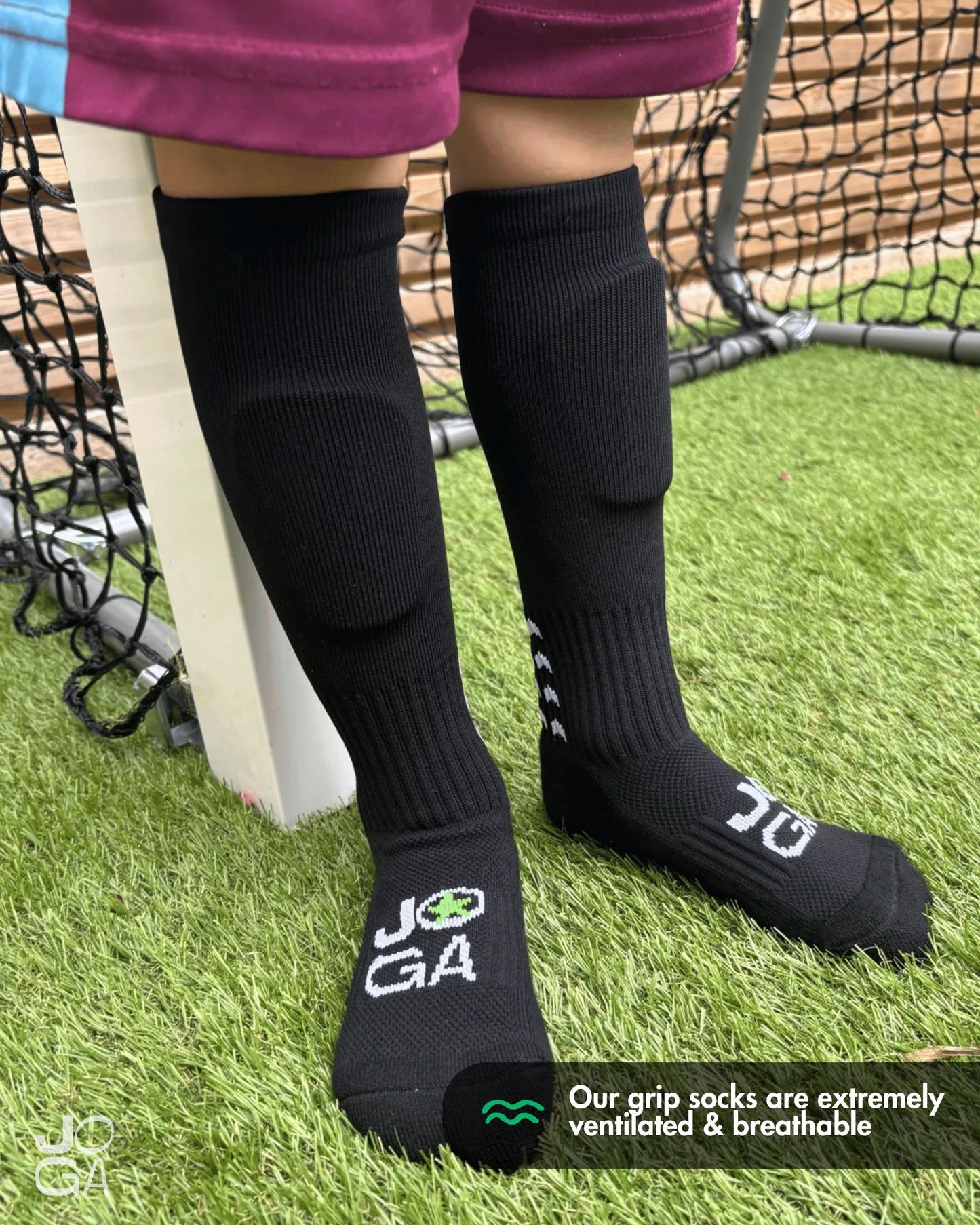 Full-Length Grip Socks - Black