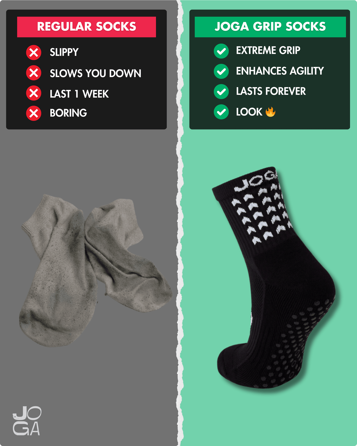 Calcetines de Agarre Starz - Negro