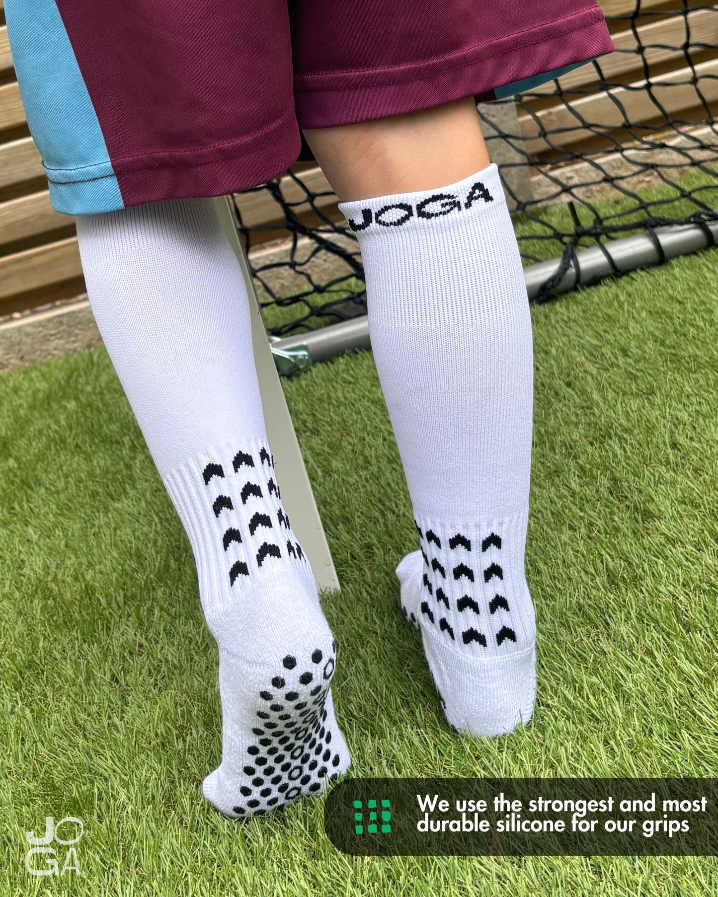 Full-Length Grip Socks - White