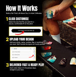 JOGA Custom Shin Pads how it works, design tool step by step