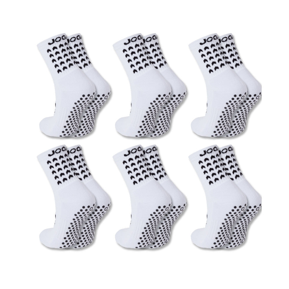 Exclusieve bundel van 6 paar - Starz Grip Sokken Wit