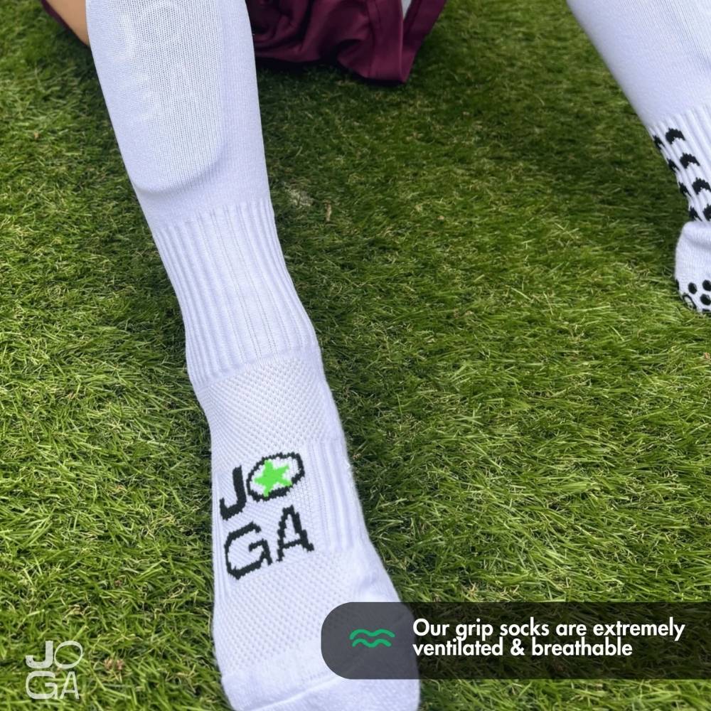 Chaussettes longues antidérapantes - Blanc