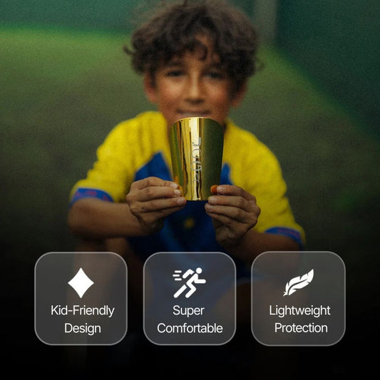 Starz Shin Pads Gold limited edition mini shin pads for young footballers