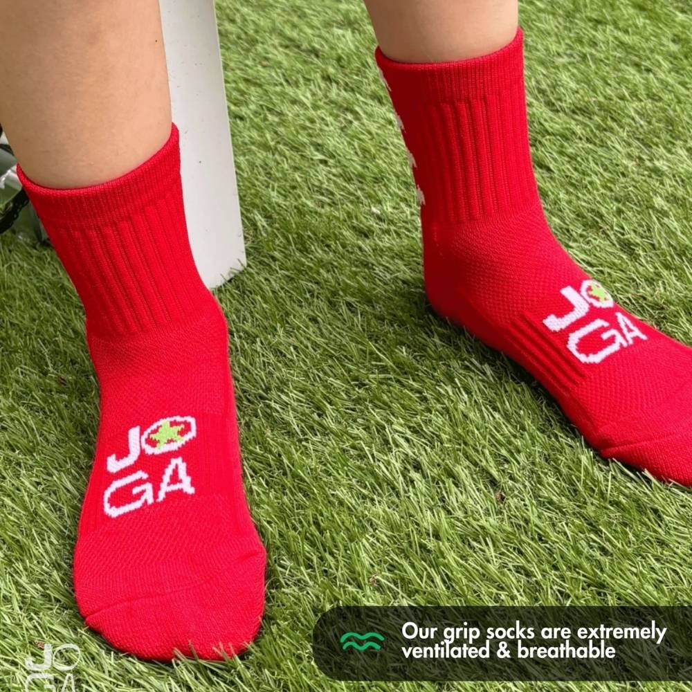 Chaussettes antidérapantes - Rouge