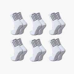 Exclusieve bundel van 6 paar - Starz Grip Sokken Wit 