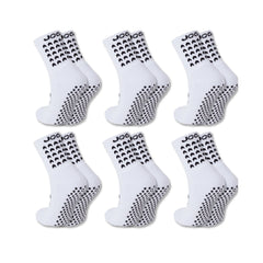 Exclusive 6 Pair Bundle - Grip Socks White