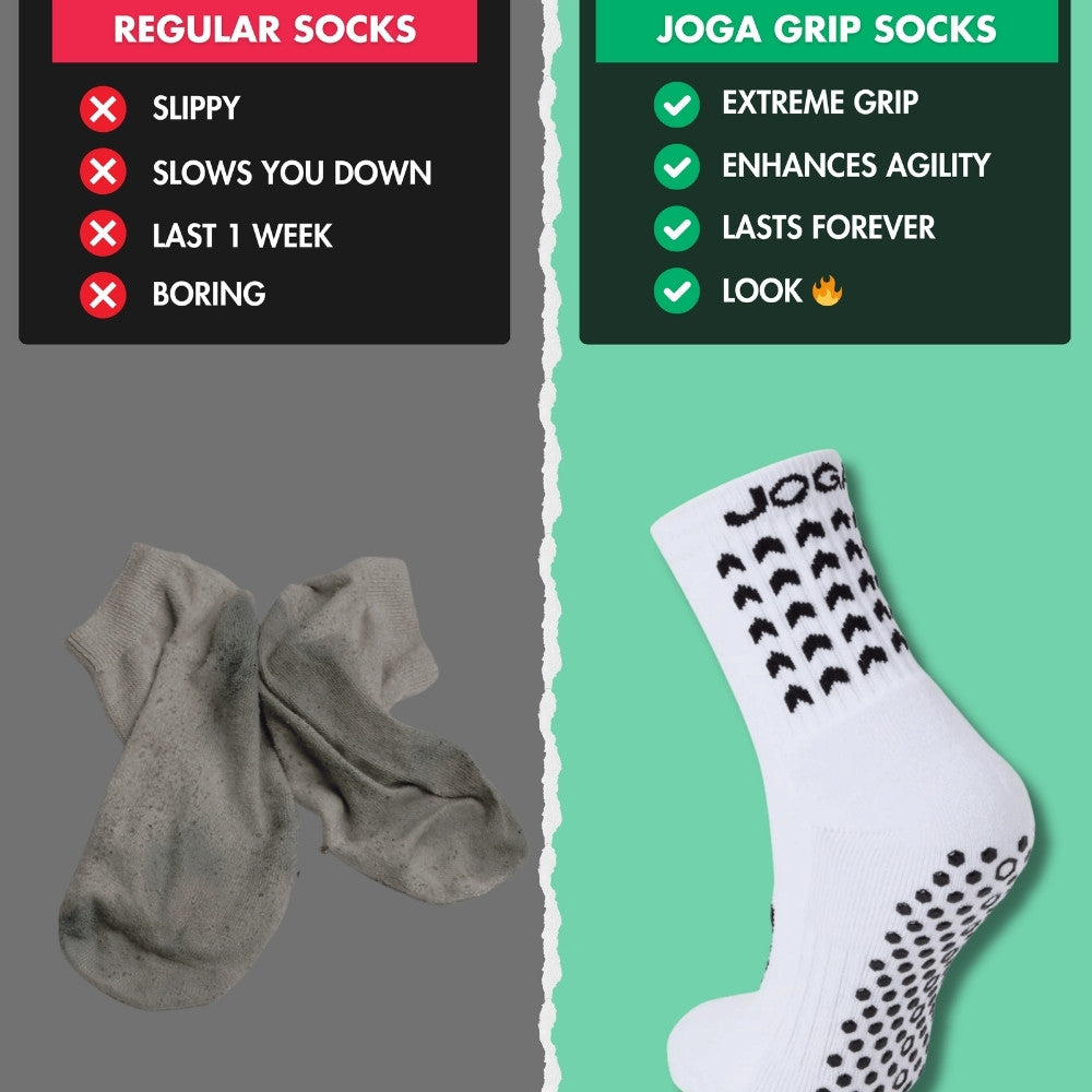 Exclusive 6 Pair Bundle - Grip Socks White