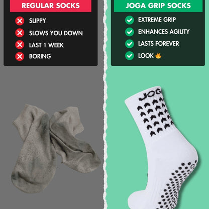 Exclusive 6 Pair Bundle - Grip Socks White
