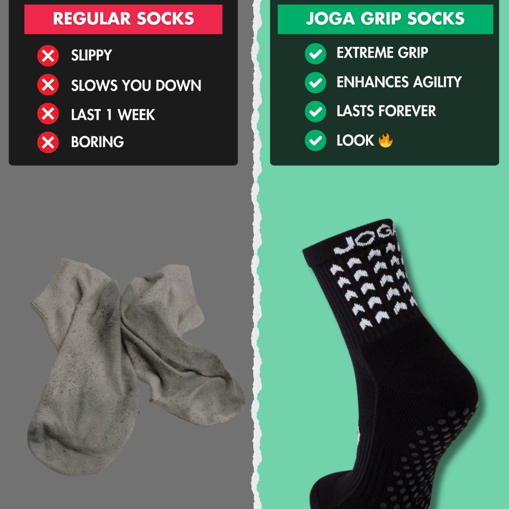 Exclusive 6 Pair Bundle - Grip Socks Black