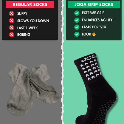 Exclusive 6 Pair Bundle - Grip Socks Black