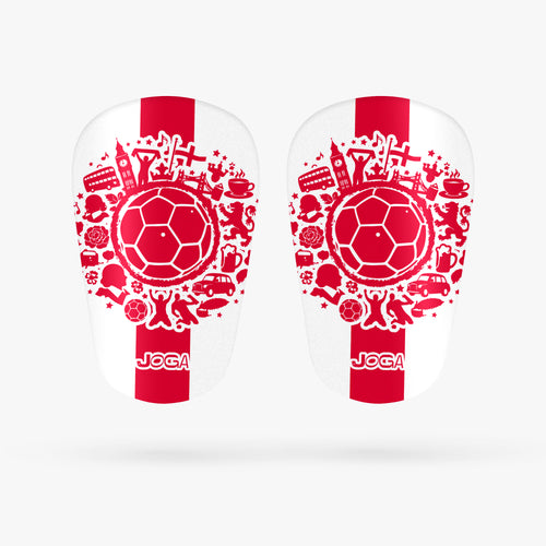 England WC shin pads Flag design, MAXI 12x8cm junior football